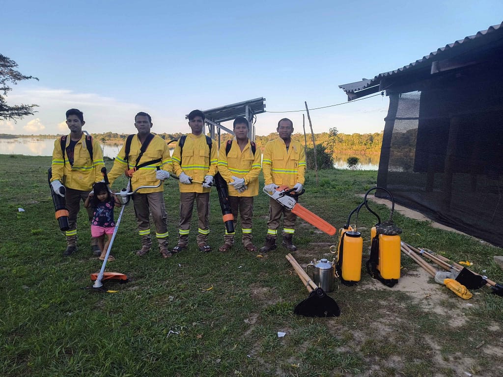 Firefighters in Brazil