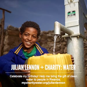 Julian Lennon Charity Water Birthday Fundraiser Rwanda