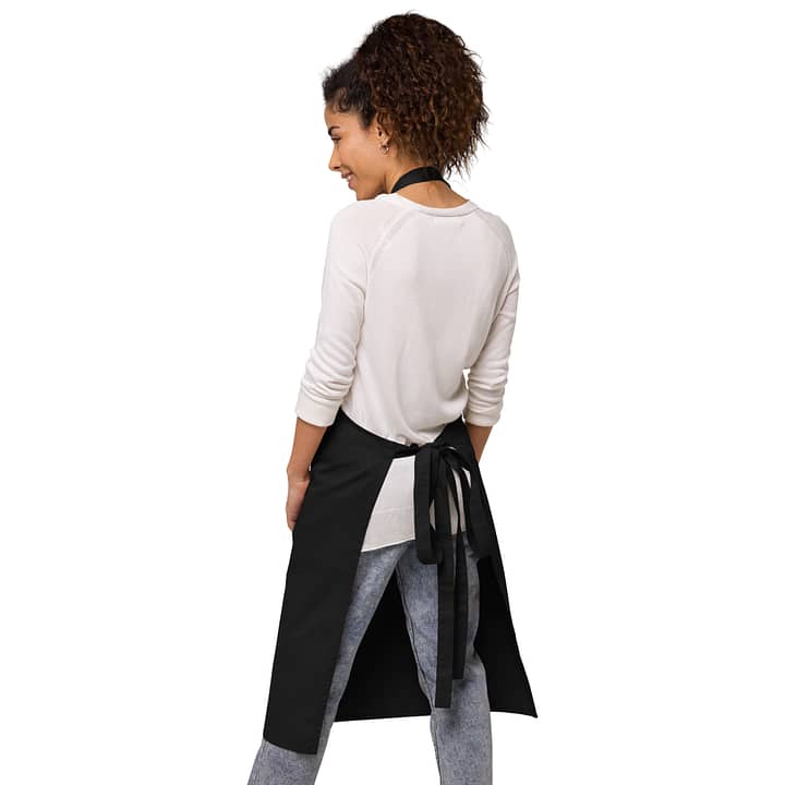 TWFF Black Organic Cotton Apron 5