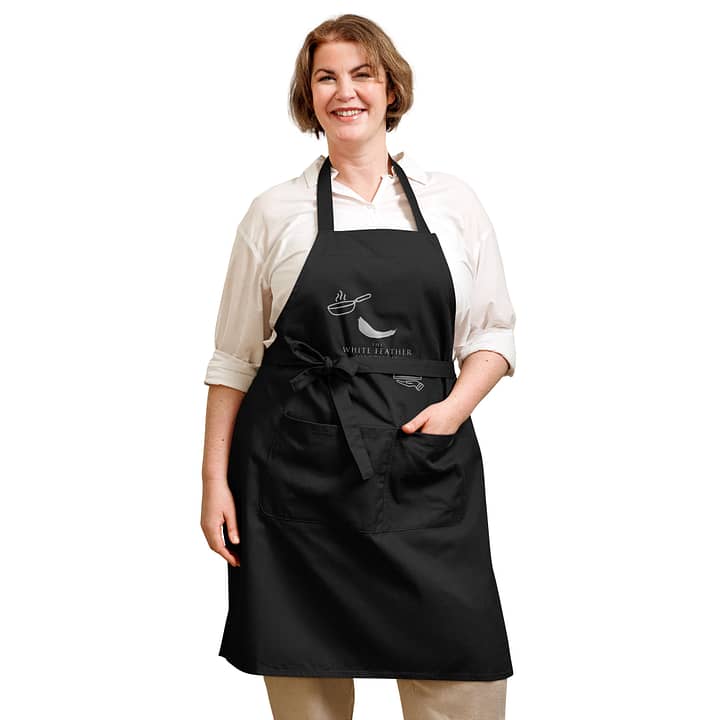 TWFF Black Organic Cotton Apron 3