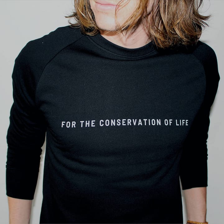 Unisex Conservation of Life Organic Raglan Sweatshirt 1