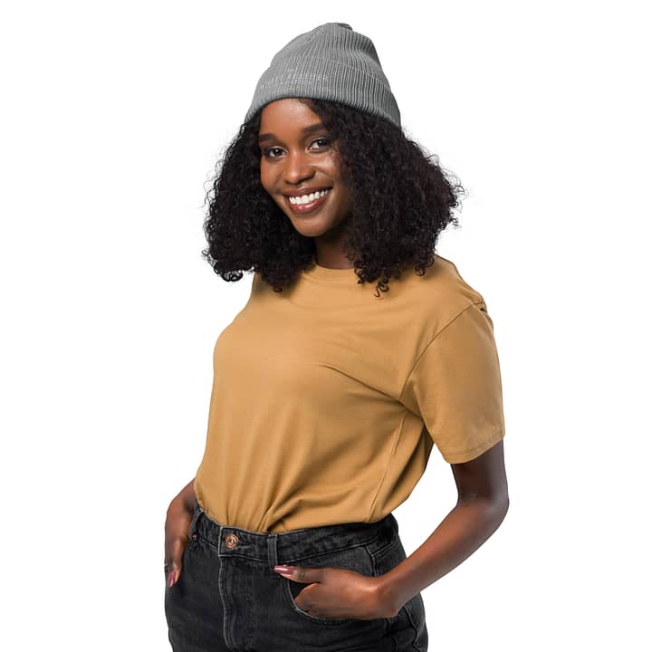 TWFF Sustainable Organic Beanie in Gray 3