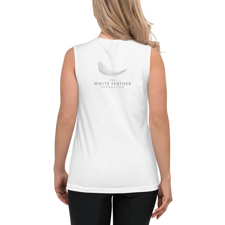TWFF Unisex "Thankful" Muscle Shirt in White 2