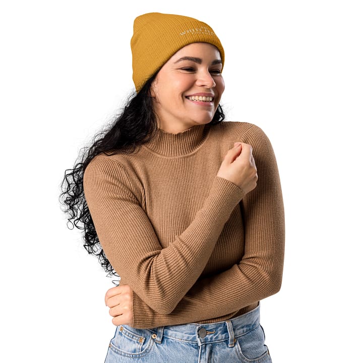 TWFF Sustainable Organic Cotton Beanie in Faded Pumpkin - Image 2