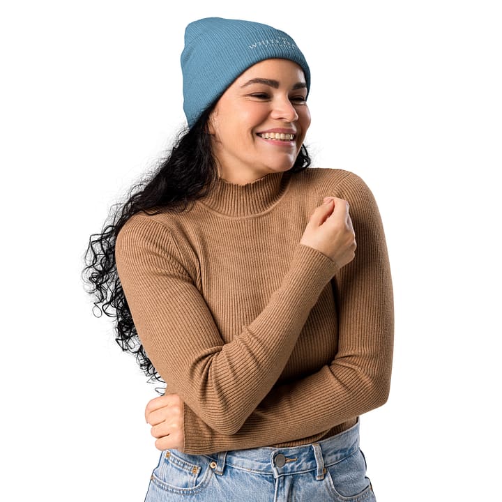 TWFF Sustainable Organic Beanie in Light Blue - Image 4