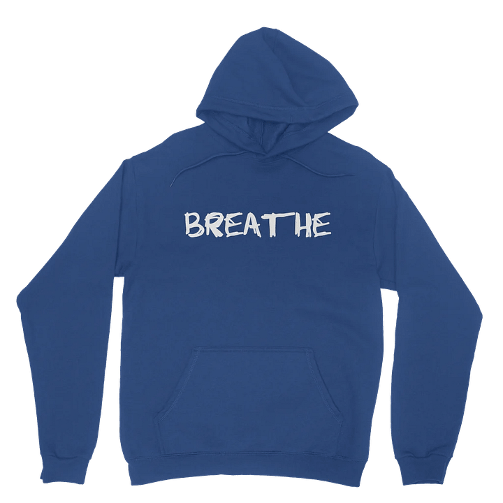Special Edition "Breathe" Earth Day Eco-Friendly Blue Hoodie 1