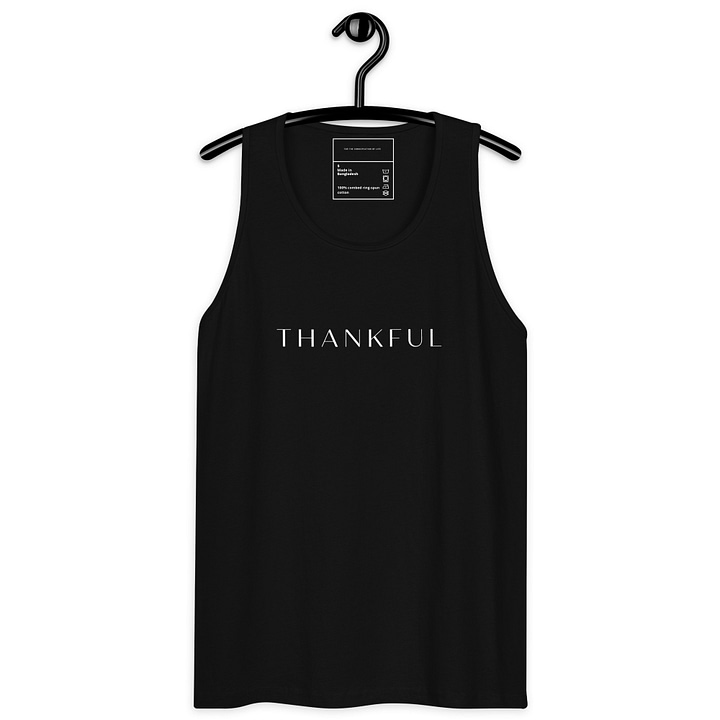 TWFF Men’s "Thankful" Premium Cotton Tank Top - Image 2