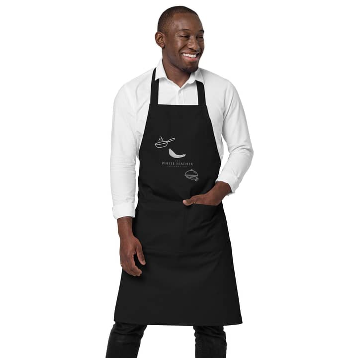 TWFF Black Organic Cotton Apron 4