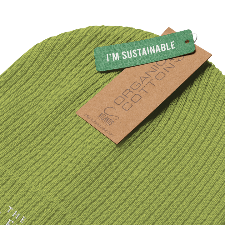 TWFF Sustainable Organic Beanie in Leaf Green 5