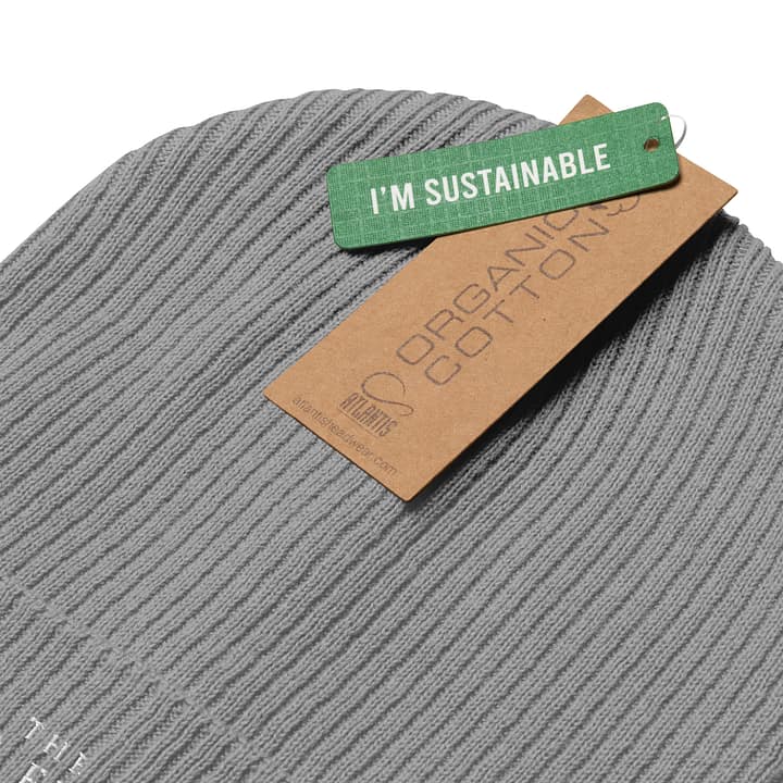 TWFF Sustainable Organic Beanie in Gray 4