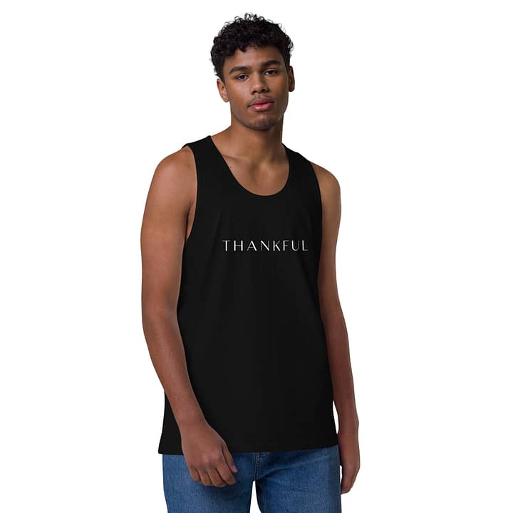 TWFF Men’s "Thankful" Premium Cotton Tank Top 1