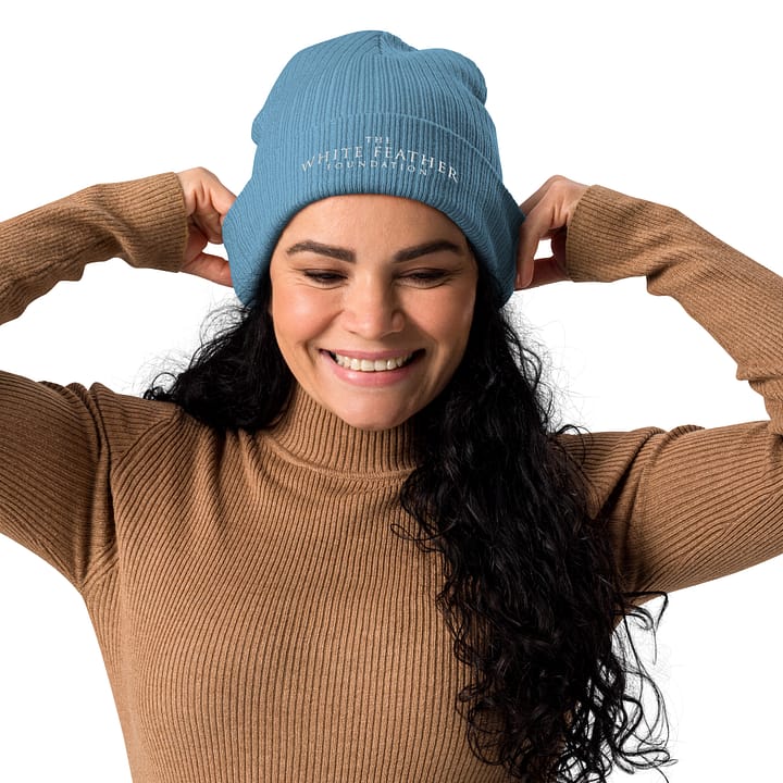 TWFF Sustainable Organic Beanie in Light Blue 1