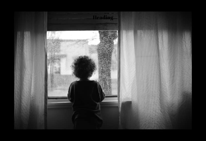 child in silhouette