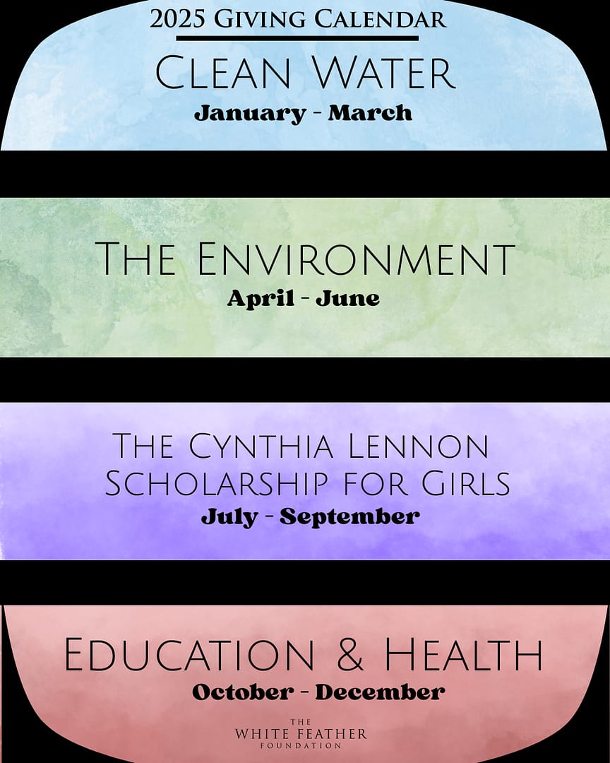 2025 Giving Calendar