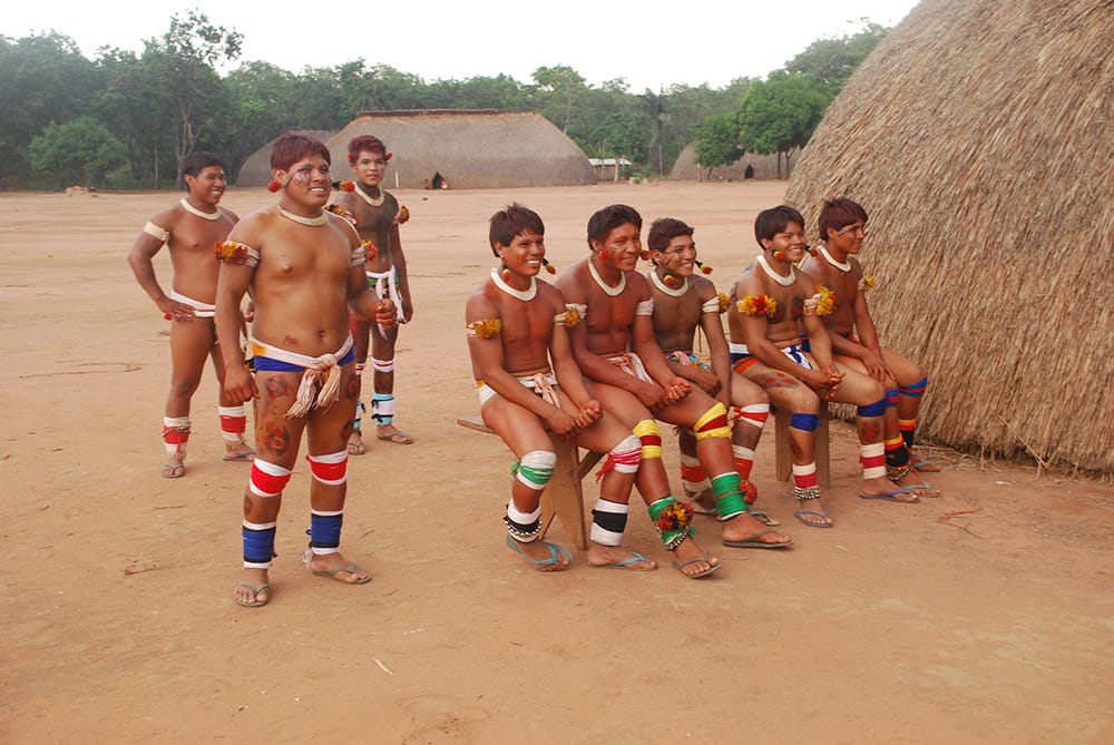 Young Men Waura Xingu Brazil WFF