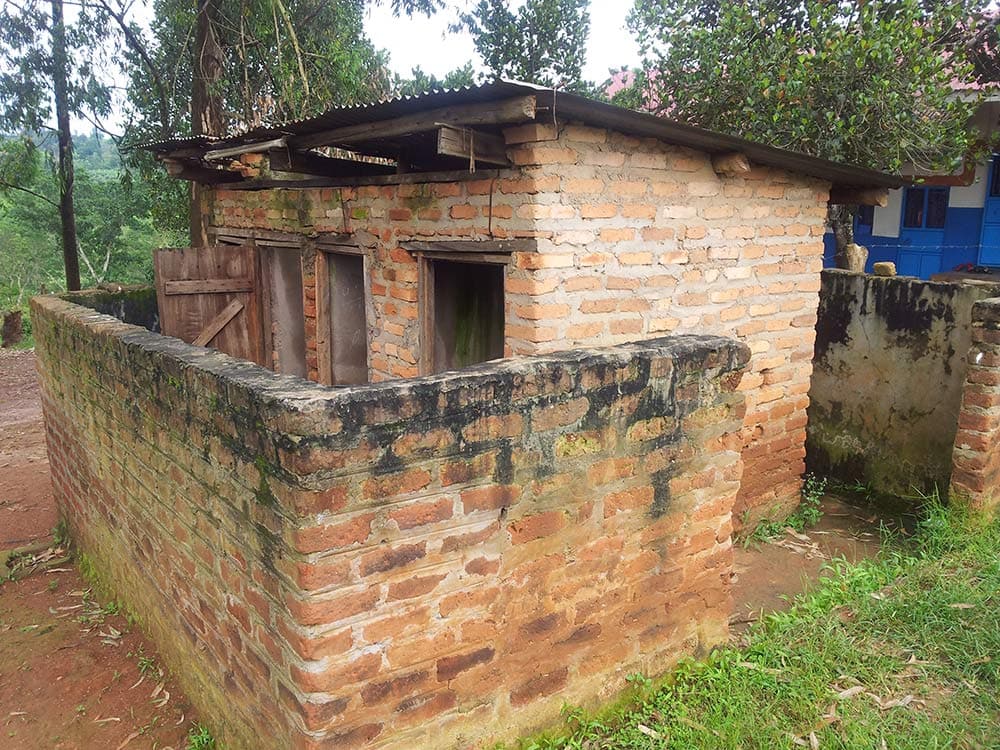 Washroom facilities for girls school in Uganda 1