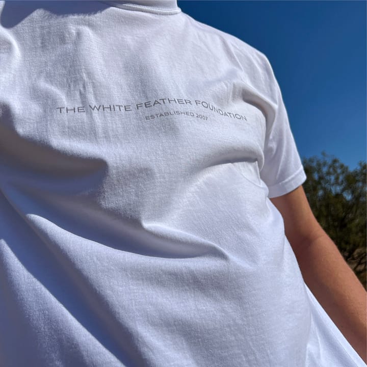 TWFF 15th Anniversary Organic Blue & White T-Shirt 3