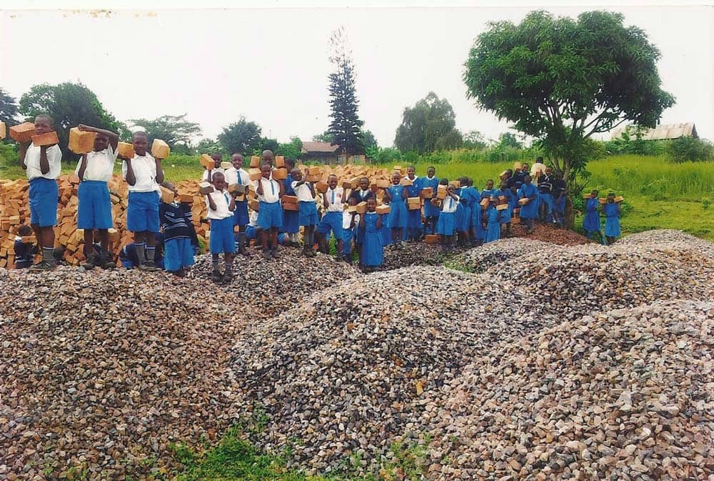 Washroom facilities for girls school in Uganda 2