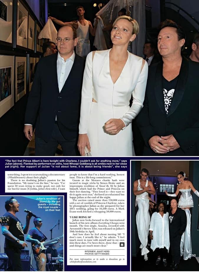 Hello Magazine Covers White Feather Foundation Charity Ball
